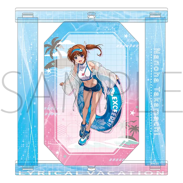 回転アクリルスタンド/なのは リリカルバケーションVer.