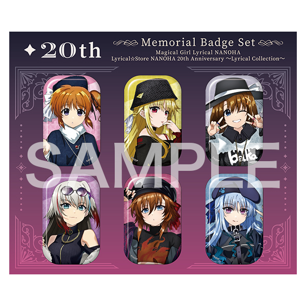 魔法少女リリカルなのは リリカル☆ストア2023 ～リリカルファンタジー～ メモリアルバッジセット／リリカルコレクション リリカルメモリーズVer.